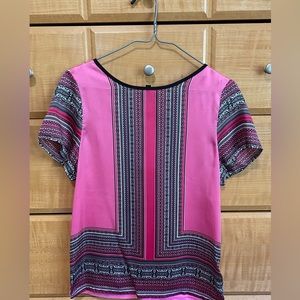 Limited Pink and Black Short Sleeve Top